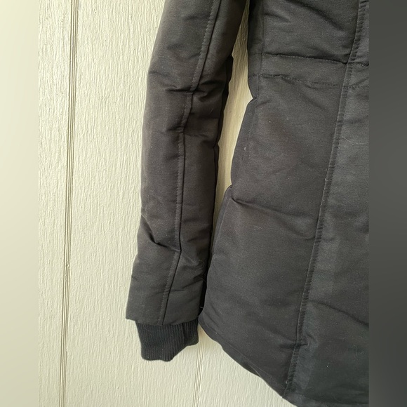 Storm Mountain black weatherproof parka with black faux fur trim size xs - Picture 7 of 14